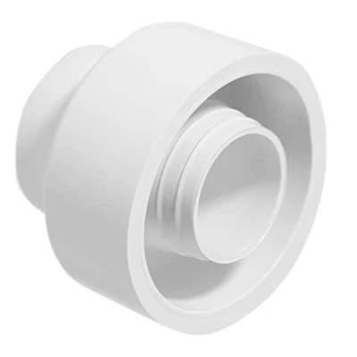 Image of SPARES2GO External Toilet Flush Cone Rubber White Pipe to Pan Sealing Flexible Stretch Washer WC Connector