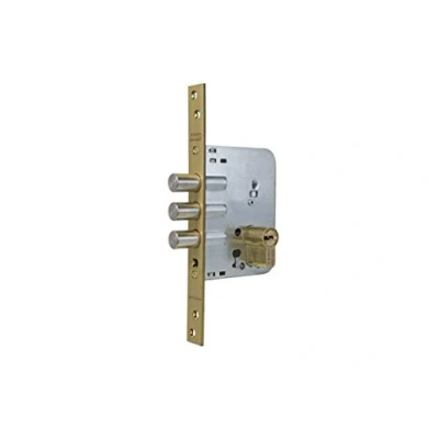 Image of Tesa Assa Abloy R101B566E Security Monopound Lock for Wooden Doors, Chrome, Cil 30 x mm