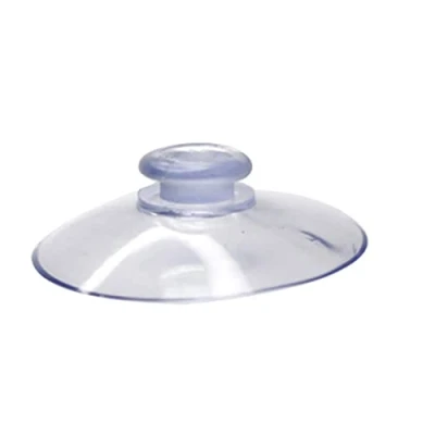 Image of 10 Pieces Suction Cups Hooks, 40mm Clear Plastic Sucker for Pads Without Round Threads with Screw Nut Makeup Mirror Glass Bathroom Kitchen