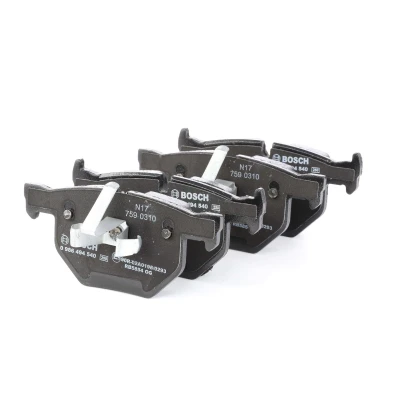 Image of BP1461 Brake pad set BOSCH 0 986 494 540 Low Metallic with anti squeak plate, piston clip BMW: 3 Coupe, Touring, Convertible