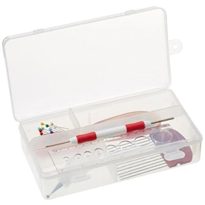 Image of Rayher Paper Quilling Kit for Beginners with Tool, Comb, Strips, and Template, Craft Art Jewellery, 67037000
