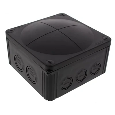 Image of Wiska Combi 1010/5 57A Black IP66 Weatherproof Junction Adaptable Box Enclosure With 5 Way Connector