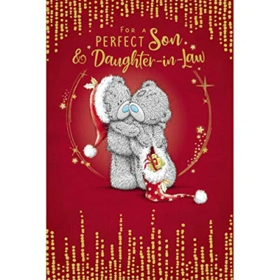 Image of Me To You Bear Son &amp; Daughter In Law Christmas Card