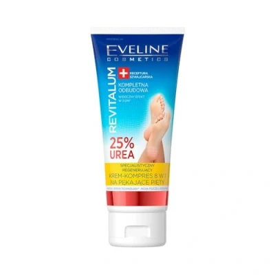 Image of Eveline Revitalum 25% Urea Cream compress 8in1 Repair for Cracking Heels 75ml