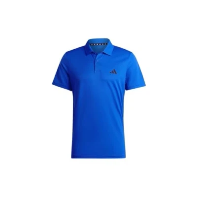 Image of adidas Men&#039;s Train Essentials Training Polo Shirt, Lucid Blue/Black, L