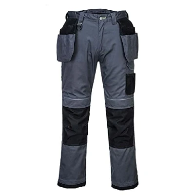 Image of Portwest T602 Reinforced Durable PW3 Holster Work Trouser Zoom Grey/Black, 28