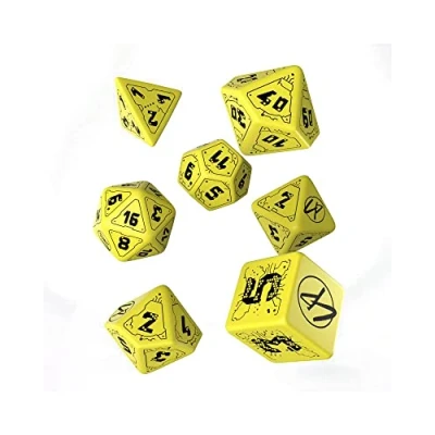 Image of Q Workshop QWOCPU58 Cyberpunk Red Dice Set: Danger Zone (7)