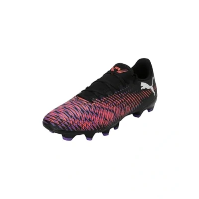 Image of Puma Future 8 PLAY FG/AG Moulded stud football boots, Women&#039;s, Size: 8.5, Black/white/glowing red Textile/synthetics