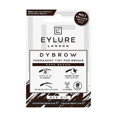 Image of Eylure Dybrow Permanent Tint for Brows Dye Kit Dark Brown