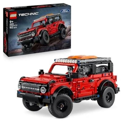 Image of LEGO Technic Ford Bronco SUV Off Road Car Toy Model Kit with Opening Doors, V6 Engine, Suspension &amp; Steering Collectible Gift for 9+ Year Old Boys 42213