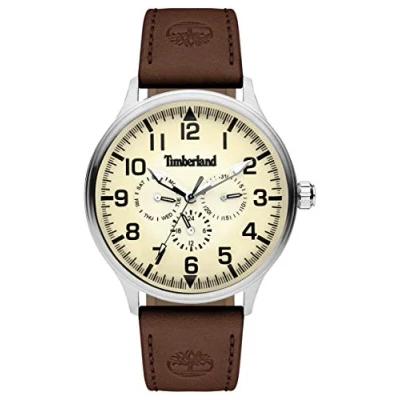 Image of Timberland Mens Multi dial Quartz Watch with Leather Strap TBL15270JS.14