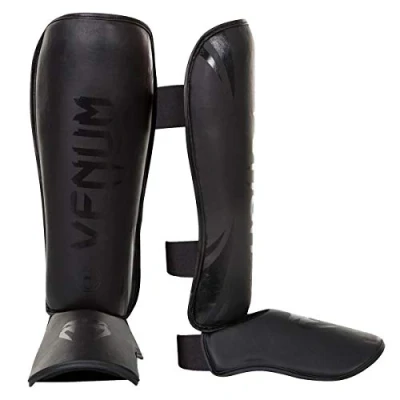 Image of Venum, Challenger Standup Shin Guards, Men&#039;s, M, Matte/Black