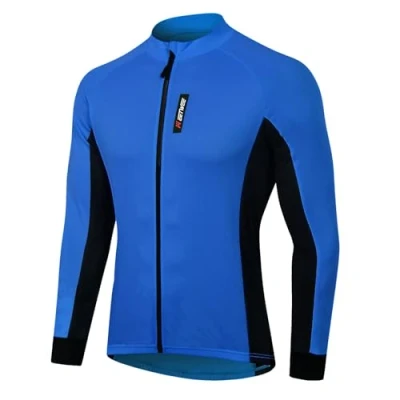 Image of MEETWEE Men’s Cycling Jersey, Long Sleeve Biking Cycle Tops Quick Dry Breathable Mountain Bike MTB Shirt Racing Bicycle Clothes
