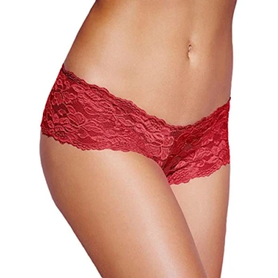 Image of Simply Joshimo New Womens Lace French Knickers/Ladies Boy Shorts Briefs (16 18, Bordeaux)