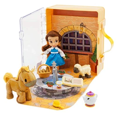 Image of Disney Animators&#039; Collection Belle Mini Doll Play Set