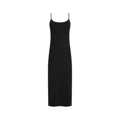 Image of Calvin Klein Jeans LOGO Elastic Strappy Dress Jersey dress, Women&#039;s, Size: XS, Black