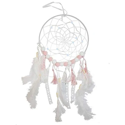 Image of YoL Large light up dreamcatcher white dream catcher led night feathers nursery