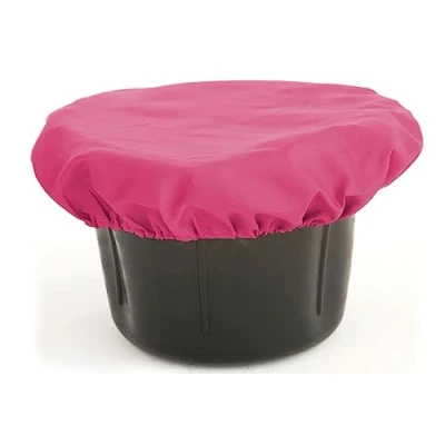 Image of Horse/Pont Feed Bowl Bucket Elasticated Cover Pink