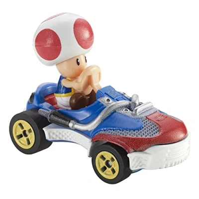 Image of Hot Wheels Mario Kart Characters and Karts as 1:64 Die Cast Cars, GBG30