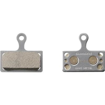 Image of Shimano Spares G04S disc pads and spring, steel back, metal sintered