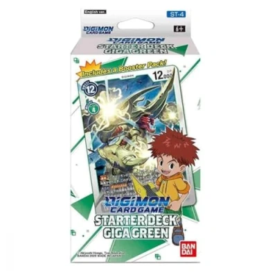 Image of Bandai 185549 DIGIMON CARD GAME STARTER DECK 04 GIGA GREEN Chromes, Trading Accessories, Multicolored