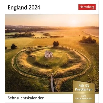 Image of England Sehnsuchtskalender 2024. Fernweh in einem Foto Kalender zum Aufstellen. Die schönsten Landschaften Englands als Postkarten ... (Sehnsuchtskalender von Harenberg)
