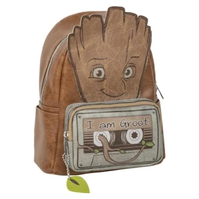 Image of CERDÁ LIFE&#039;S LITTLE MOMENTS Unisex&#039;s Guardians of The Galaxy Groot Casual Fashion Backpack Applications, Braun, Regular