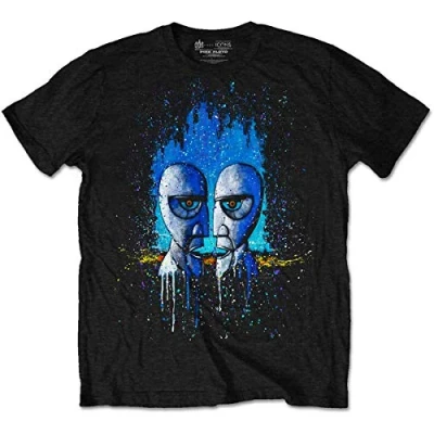 Image of Rockoff Trade Men&#039;s Pink Floyd Division Bell Drip T Shirt, Black (Black Black), X Large
