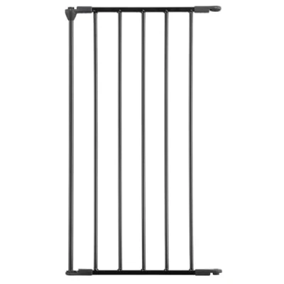 Image of Safetots Multi Panel Fire Surround, Extension Panel, Metal, 46cm, Black, for Child and Pet Safety Barrier Guard