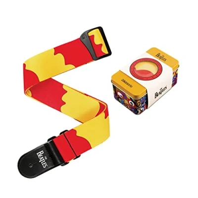 Image of D&#039;Addario Accessories Beatles Guitar Strap Electric Strap, Acoustic &amp; Bass Yellow Submarine 50th Anniversary Paul