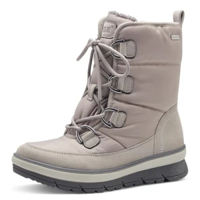 Image of Jana Women&#039;s Winter Snow Boots Warm Lining Vegan Fashion, Lt Grey, 4 UK