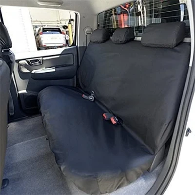 Image of UK Custom Covers SC140B Tailored Heavy Duty Waterproof Rear Seat Black To Fit Toyota Hilux 2005 2016