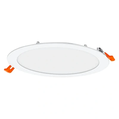 Image of LEDVANCE LED spot INTEGRATED SLIM Ø 22,5cm, round recessed ceiling for indoor use, dimmable, 22W, colour temperature 3000 6500K, 240 lumen, flat design, clamping device, white
