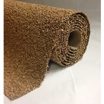 Image of Ballast Underlay: 300mmx1200mm 12&quot;x48&quot; Brown Extra Fine Javis railway scenery roll.
