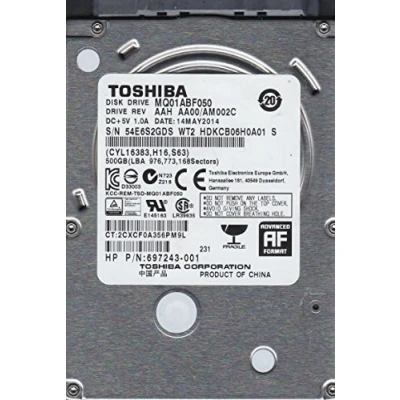 Image of Toshiba MQ01ABF050 500GB 5400RPM 8MB 7MM SATA Warranty: 1Y