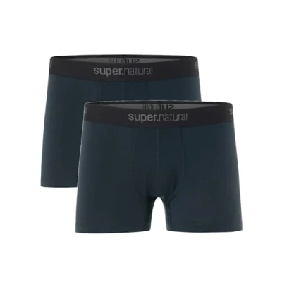 Image of super.natural Men&#039;s M Tundra175 Boxer 2 Pack Shorts, Black, L (Pack of 2)