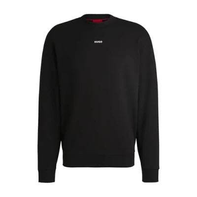 Image of Hugo Dapocrew Mens Crew Neck Sweatshirt Black Size Medium