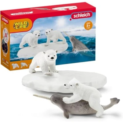 Image of SCHLEICH 42531n Polar Playground Wild Life Toy Playset for children aged 3 8 Years