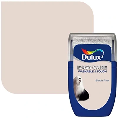 Image of Dulux Easycare Washable &amp; Tough Tester Paint, Blush Pink, 30 ml