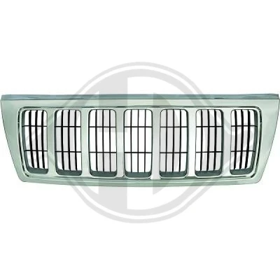 Image of K0XB92TSTAC, XB92TSTAC Radiator Grill DIEDERICHS 2612240 chrome/black