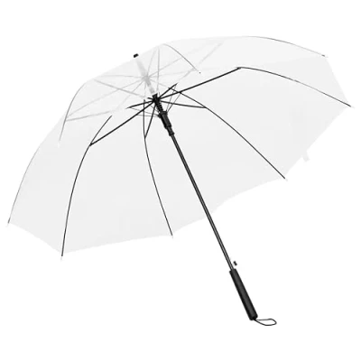Image of vidaXL Es Transparent Umbrella Sturdy, Lightweight, Fashionable, 100cm Diameter, Perfect for Commuting, Golf, Wedding, Walks, and Photography