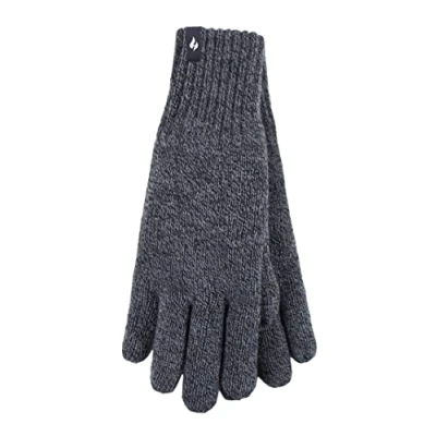 Image of 1 Pair Charcoal 2.3 Tog Heatweaver Yarn Gloves Men&#039;s Medium/Large Heat Holders