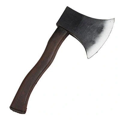 Image of Bristol Novelty BA1095 Realistic Small Axe Toy for Men 1 Piece Black 25 cm Fancy Dress, Multicolor, One Size