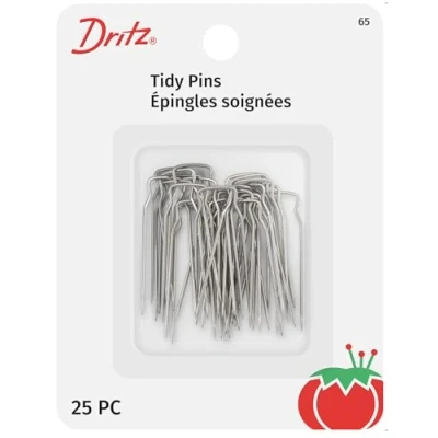 Image of Dritz 65 Tidy Pins, Nickel Plated Brass (25 Count)