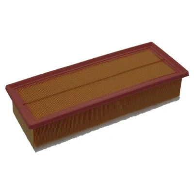 Image of 1444QY, 1444RA Air filter FEBI BILSTEIN 48517 81mm 142mm 351mm Insert with pre CITROËN: C5 3, III Estate, C6 Saloon