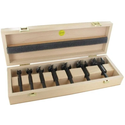 Image of FAMAG 7PCS Bormax 2.0 Forstner Bit Set 15, 20, 25, 30, 35, 40, 50mm in Wooden Box, 1622570