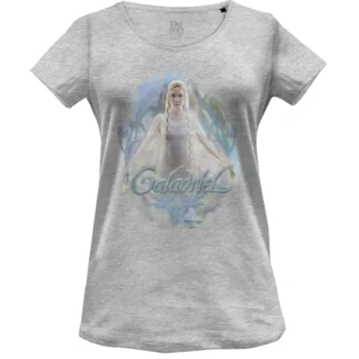 Image of The Lord Of Rings Women&#039;s Wolotrmts002 T Shirt, Melange Grey, XL