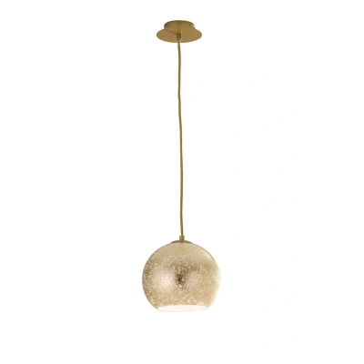 Image of VANITY Dome Pendant Ceiling Light Gold 20x19cm
