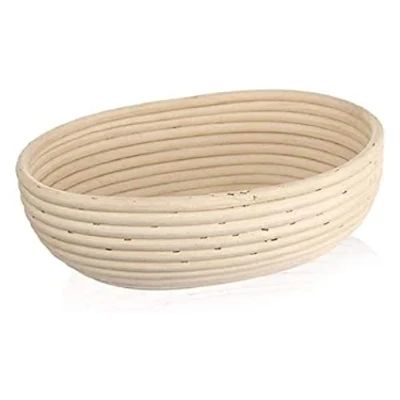 Image of Rattan basket for sprouting bread, bread dough 1,5kg 28x22x9 cm
