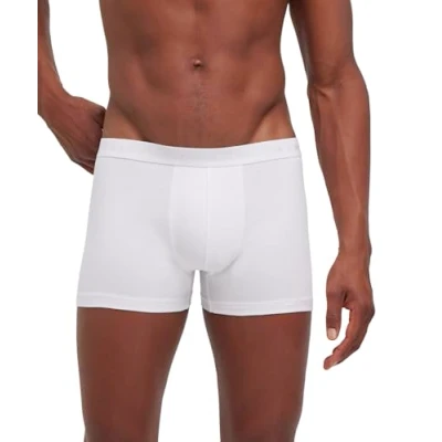 Image of FALKE Men&#039;s Daily Comfort 2 Pack M BX Baumwolle atmungsaktiv Stück Boxer Shorts, Weiß (White 2000), (Pack of 2)
